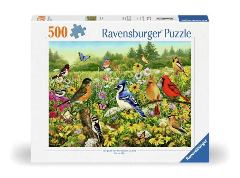 Ravensburger pussel - Birds in the Meadow 500 bitar