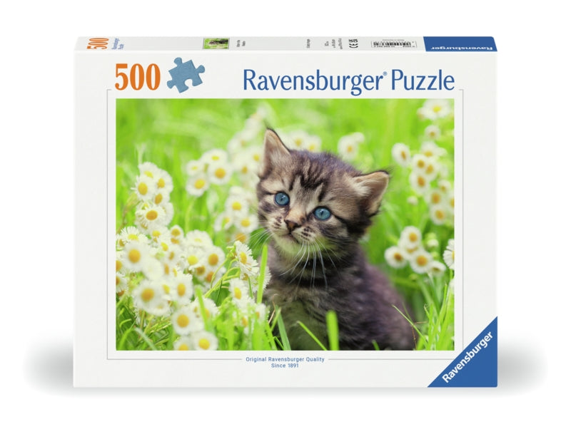 Ravensburger pussel - Kitten In The Meadow 500 bitar