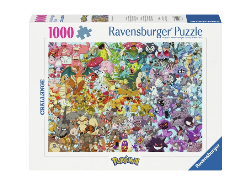 Ravensburger pussel - Challenge Pokémon 1000 bitar