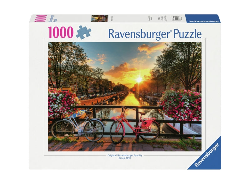 Ravensburger pussel - Bicycles In Amsterdam 1000 bitar