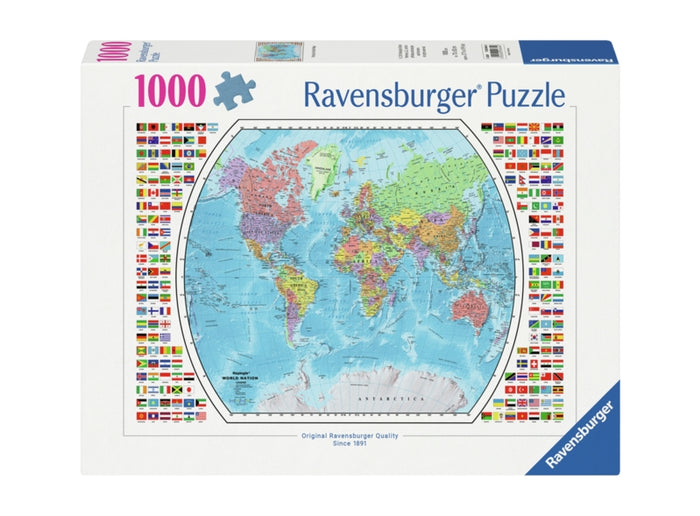 Ravensburger pussel - Political World Map 1000 bitar