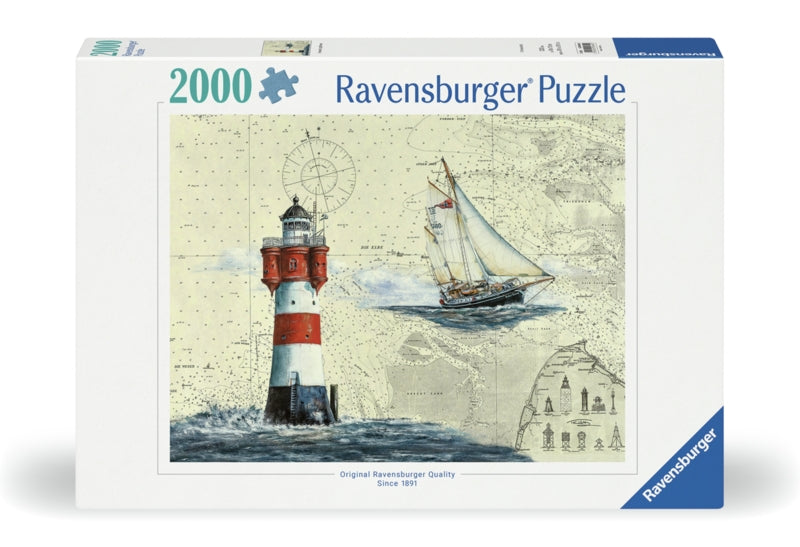 Ravensburger pussel - Romantic Lighthouse 2000 bitar