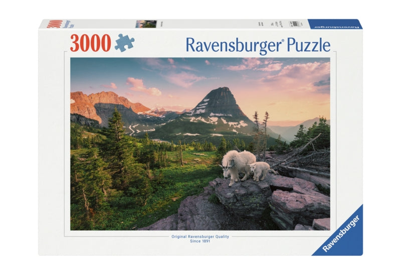 Ravensburger pussel - Alpine Goat With Baby 3000 bitar