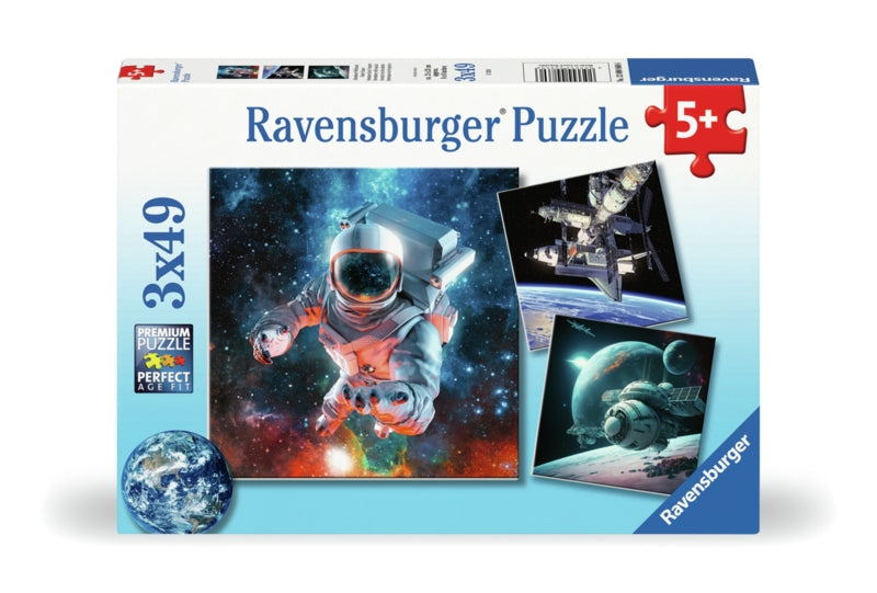 Ravensburger pussel - Space Adventure 3x49 bitar