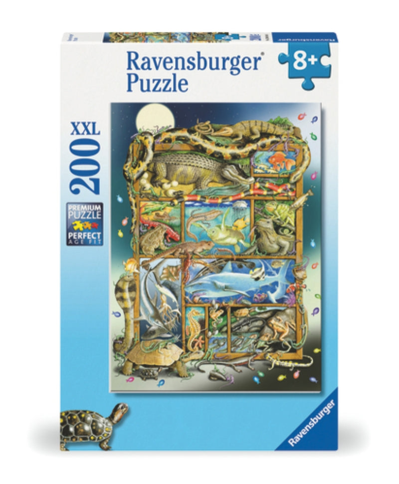 Ravensburger pussel - Fish And Reptile Menagerie 200 bitar