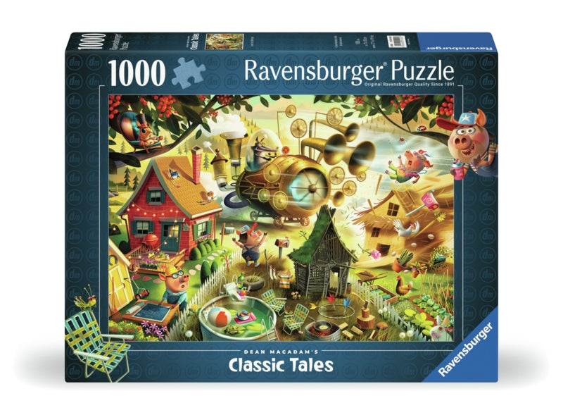 Ravensburger pussel - Look Out Little Pigs 1000 bitar