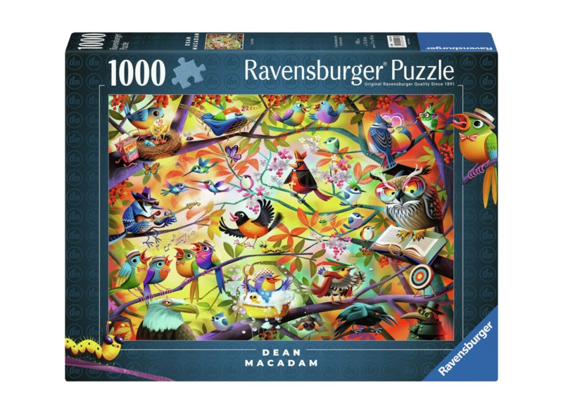 Ravensburger pussel - Busy Birdies 1000 bitar