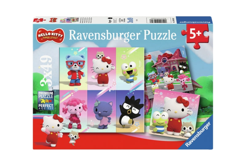 Ravensburger pussel - Hello Kitty Super Style 3x49 bitar