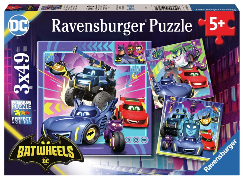 Ravensburger pussel - Batwheels 3x49 bitar