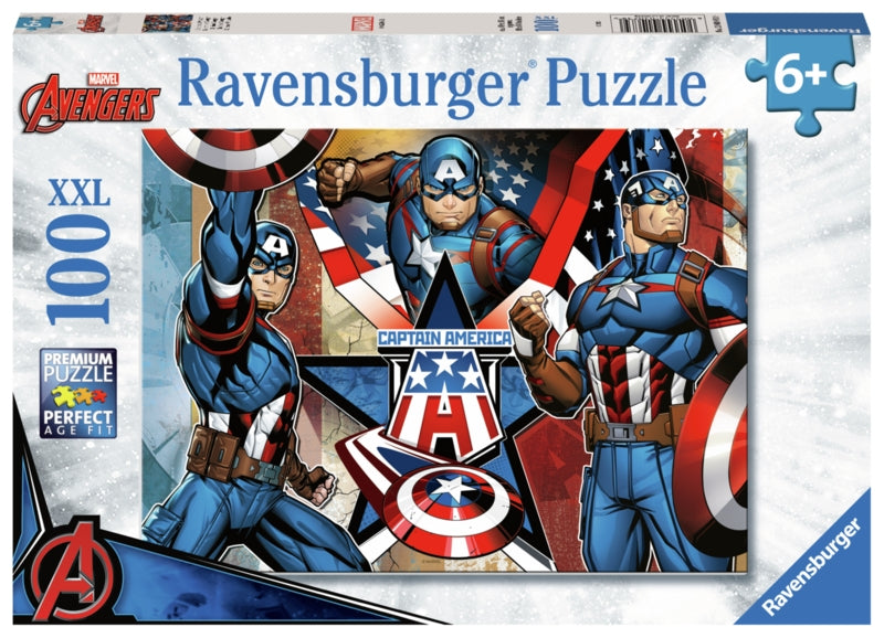 Ravensburger pussel - Marvel Captain America 100 bitar