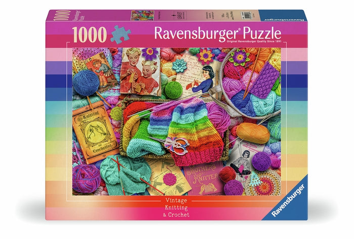 Ravensburger pussel - Vintage Knitting & Crochet 1000 bitar