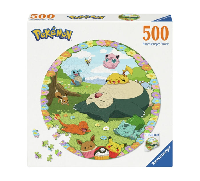 Ravensburger pussel - Circle Of Colors Blooming Pokémon 500 bitar