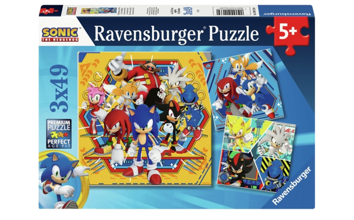 Ravensburger pussel - Sonic the Hedgehog 3x49 bitar
