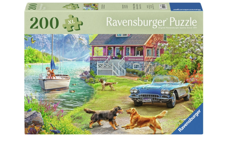 Ravensburger pussel - Summer Lake House 200 bitar