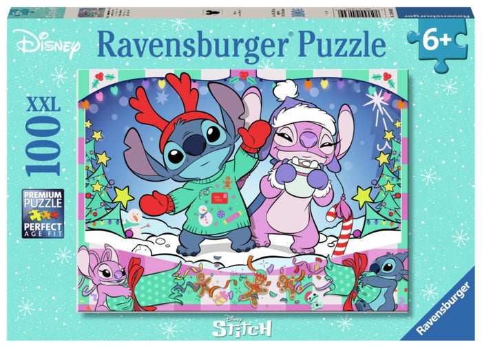 Ravensburger pussel - Disney Stitch Christmas 100 bitar