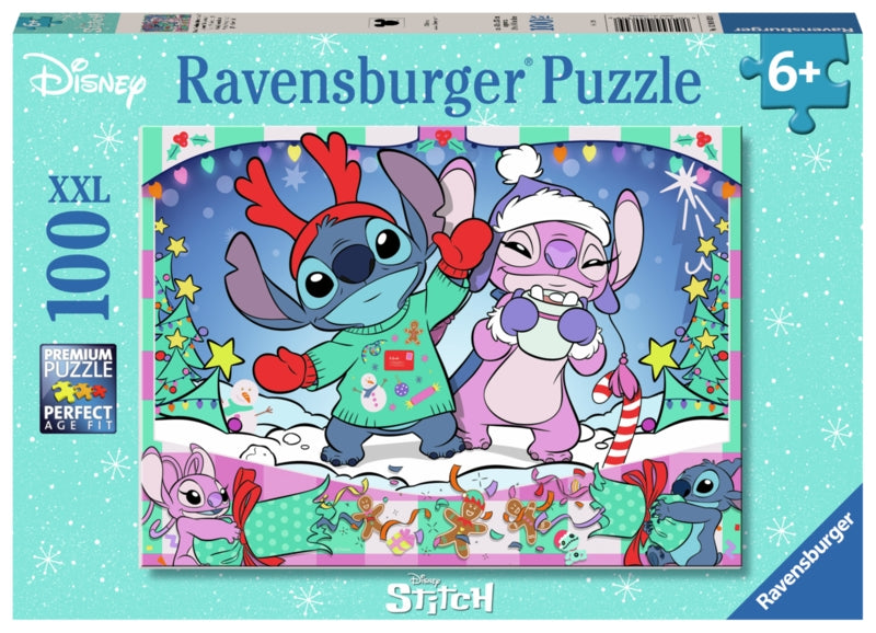 Ravensburger pussel - Disney Stitch Christmas 100 bitar