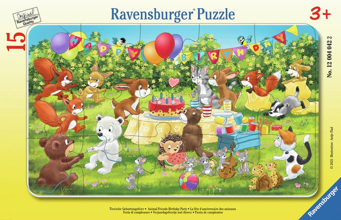 Ravensburger pussel - Animal Birthday Party 15 bitar