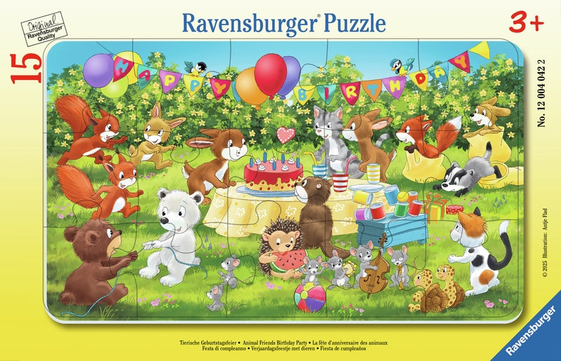 Ravensburger pussel - Animal Birthday Party 15 bitar