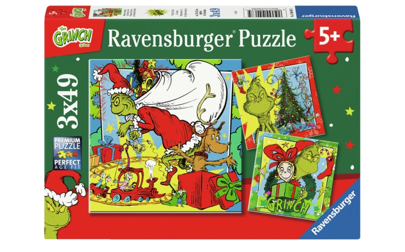Ravensburger pussel - Merry Grinchmas 3x49 bitar