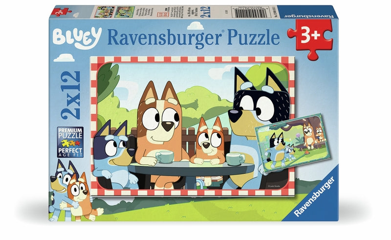 Ravensburger pussel - Bluey Family Time 2x12 bitar