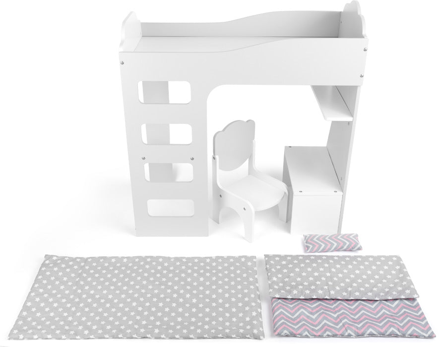 small foot - Våningssäng för docka med skrivbord