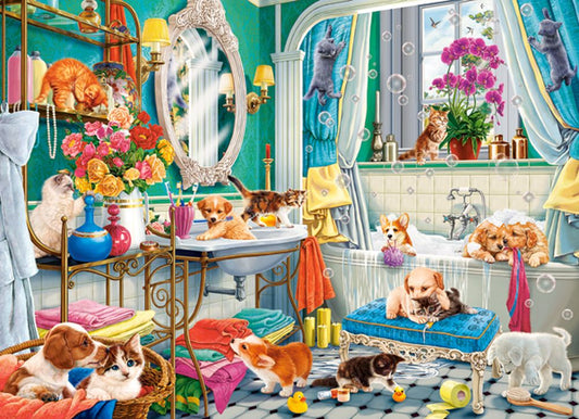 Crazy Pet Bath, 100-bitarspussel