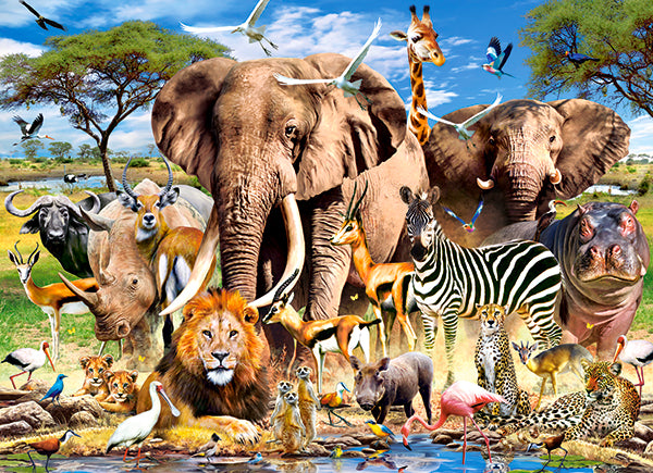 KIDEK pussel - Savanna Animals, 200-bitar