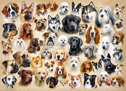 Collage with Dogs, 200-bitarspussel