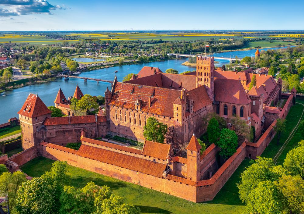 KIDEK pussel - View of The Malbork Castle, Poland, 500-bitar