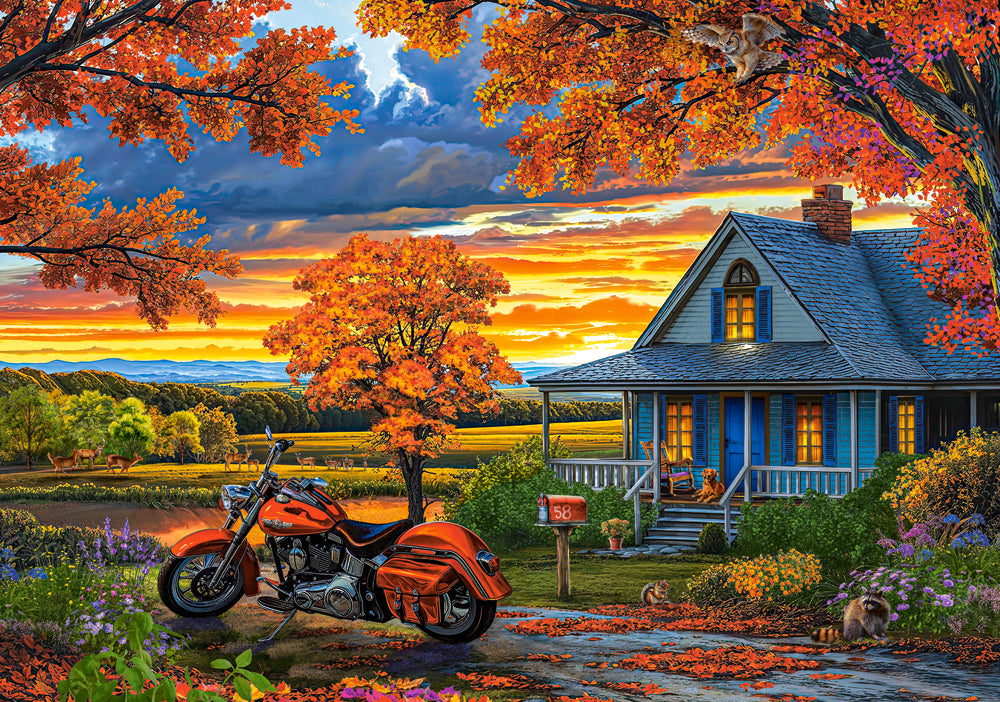 KIDEK pussel - Autumn Ride, 500-bitar