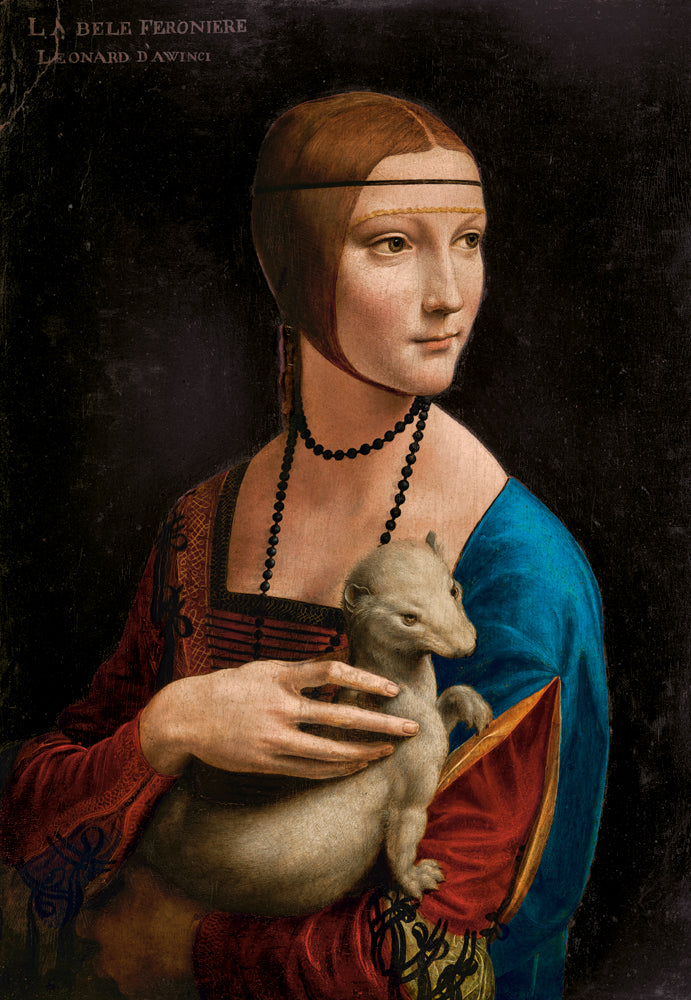 KIDEK pussel - Lady with the Ermine, Leonardo da Vinci, 1000-bitar, Art Collection