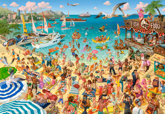 Fun by the Sea, 1000-bitarspussel, Art Collection