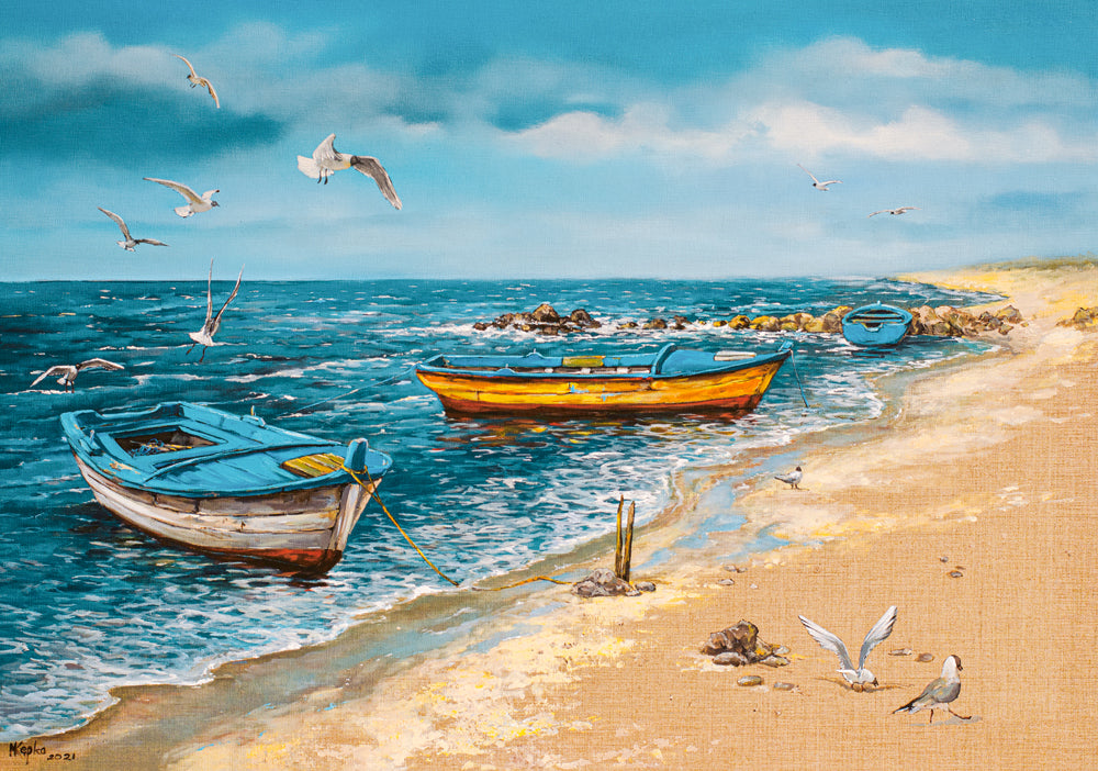 KIDEK pussel - Morning at the Seaside, 500-bitar, Art Collection