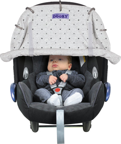 Dooky Universal Cover Grey Crowns