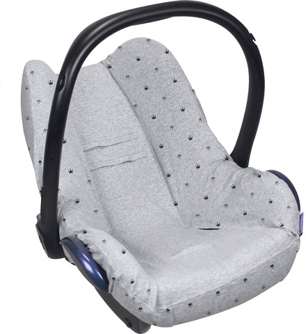 Dooky Seat Cover 0+ Grey Crowns