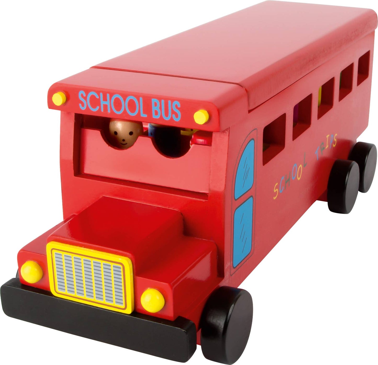 small foot Skolbuss | Parkeringsgarage och fordon | Trä