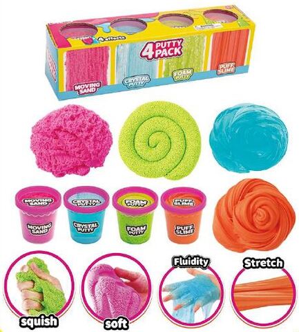 KLÄMLERA PUTTY'S 4-PACK