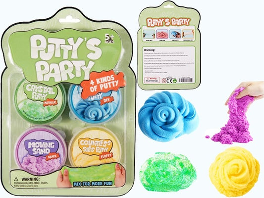 PUTTY'S PARTY 4 IN 1 BLISTER