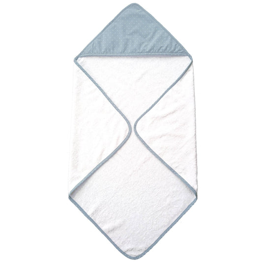 Ekologisk babyhandduk med huva Ice Blue Dotty
