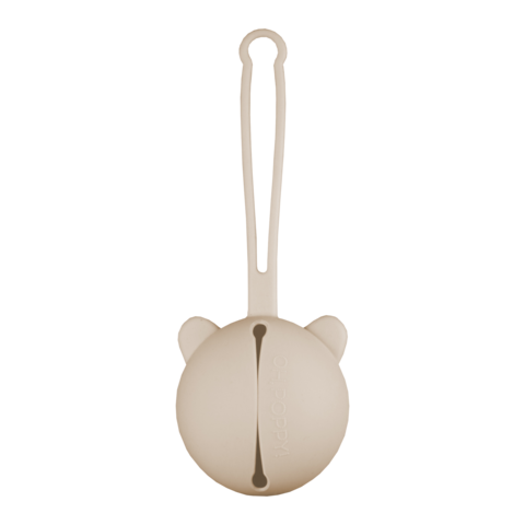 Oh, Poppy! NOLA SILICONE PACIFIER CASE Linen Beige