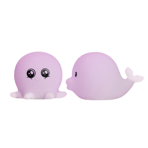Carlo Baby LED-Nattlampa och badleksak 2-pack Delfin&Bläckfisk