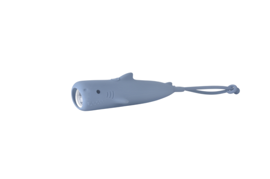 Carlo Baby LED-Ficklampa Shark Silicone