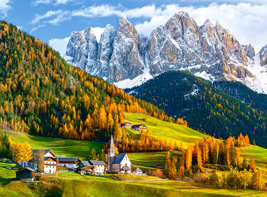 Church of St. Magdalena, Dolomites, 2000-bitarspussel
