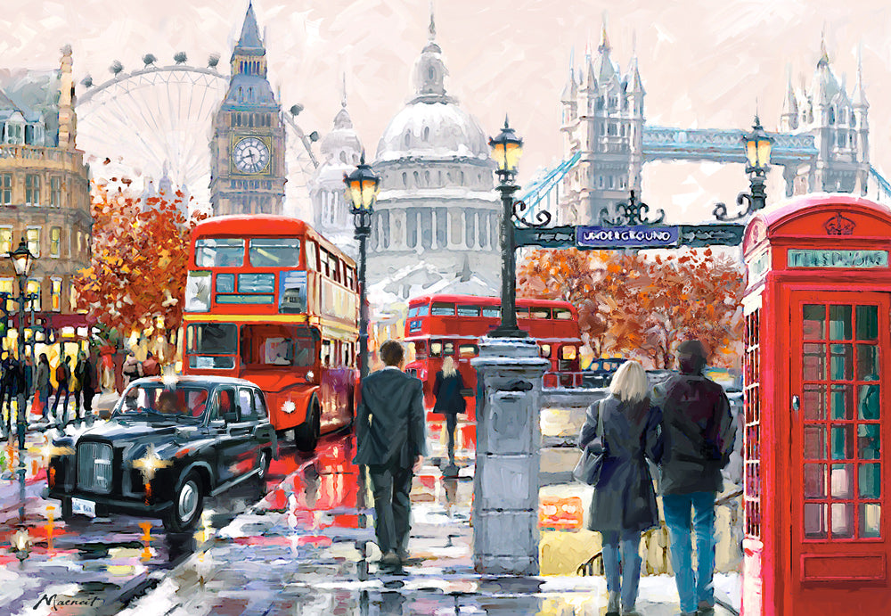 KIDEK pussel - London Collage, 1000-bitar
