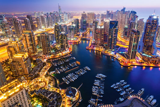 Dubai at Night, 1000-bitarspussel