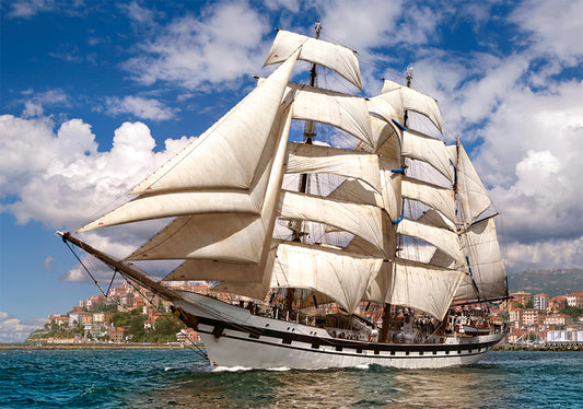 Tall Ship Leaving Harbour, 500-bitarspussel