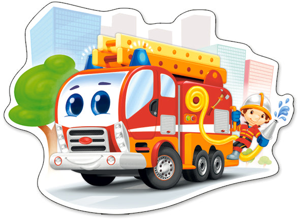 KIDEK pussel - Fire Engine, 12-bitar