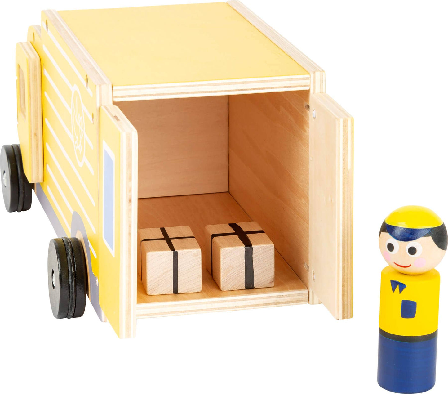 small foot Spielauto Parceldienst XL | Parkeringsgarage och fordon | Trä
