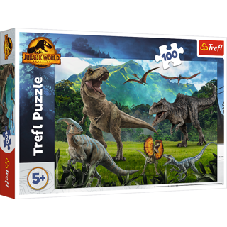 KÄRNAN, PUSSEL, TREFL - 100 BIT JURASSIC WORLD