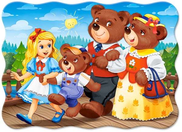 KIDEK pussel - Goldilocks and Three Bears, 30-bitar